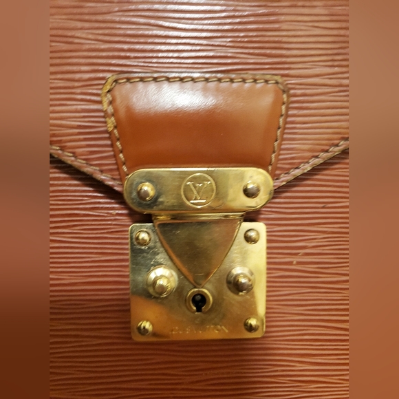 Authentic Louis Vuitton honey brown Epi leather large briefcase - Picture 2 of 8